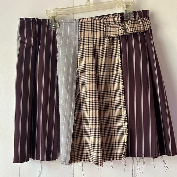 GB High Rise Contrast Print Pleated Skirt size small - Picture 5 of 7